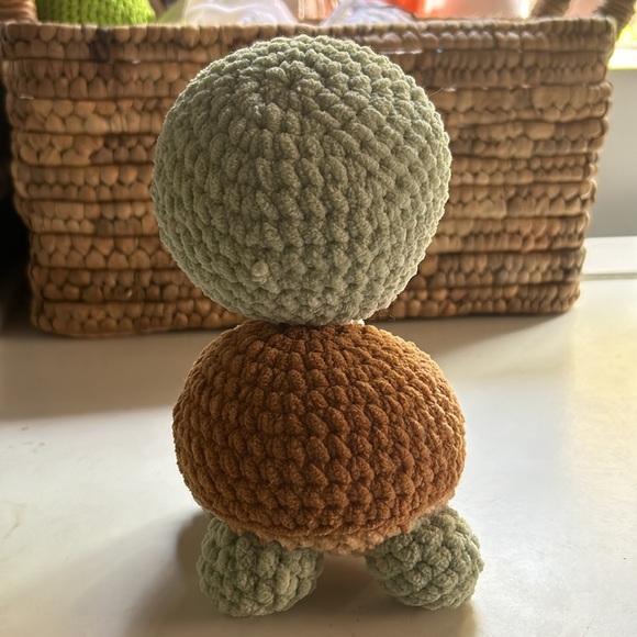 Handmade Crochet Turtle - Picture 4 of 10